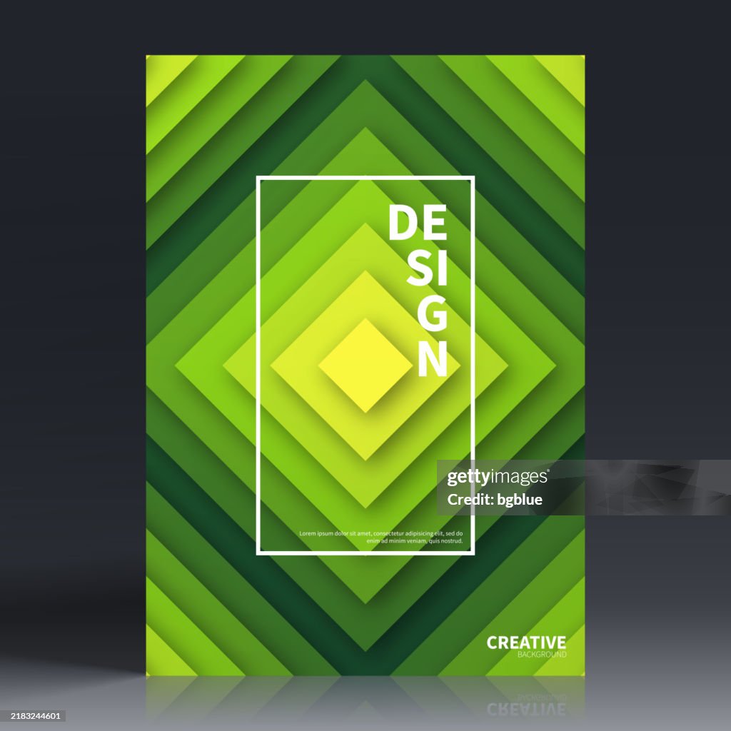 Brochure Template Layout Green Cover Design Business Annual Report ...