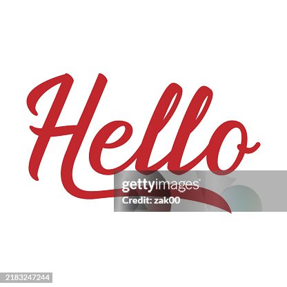 Hello. Hand drawn lettering. Modern calligraphy. Vector Hello. Hand drawn lettering. Modern calligraphy. Vector