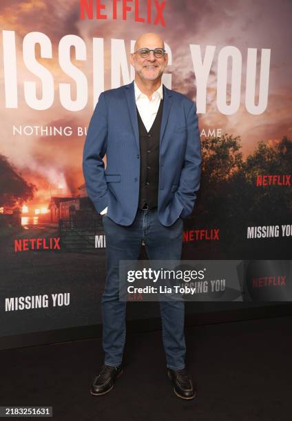 Harlan Coben attends the "Missing You" photocall at The Soho Hotel on November 06, 2024 in London, England.