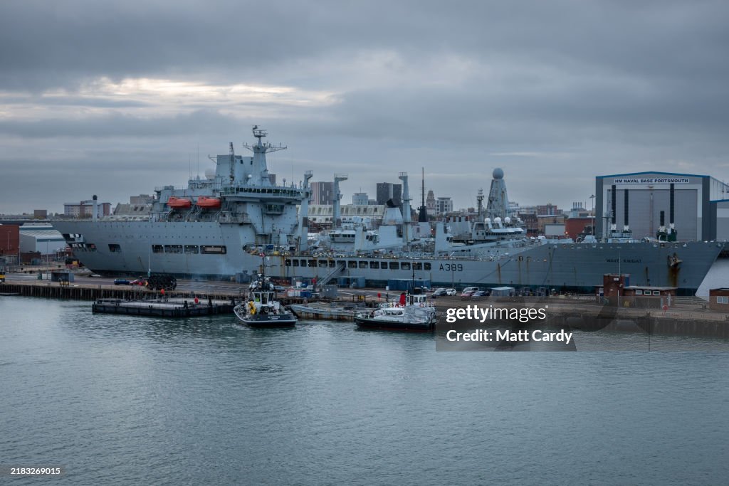 The Royal Navy Dockyard At Portsmouth