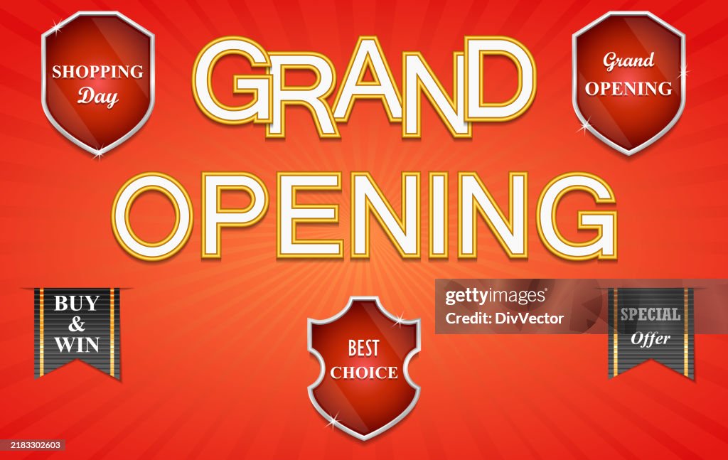 Grand opening banner