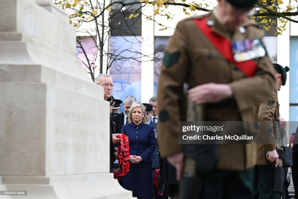Michelle O'Neill Attends Remembrance Sunday Service