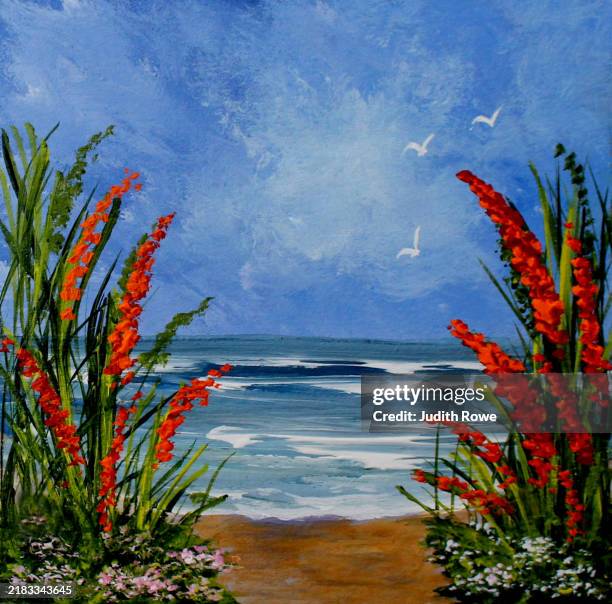 reeds on the shore - marram grass stock illustrations