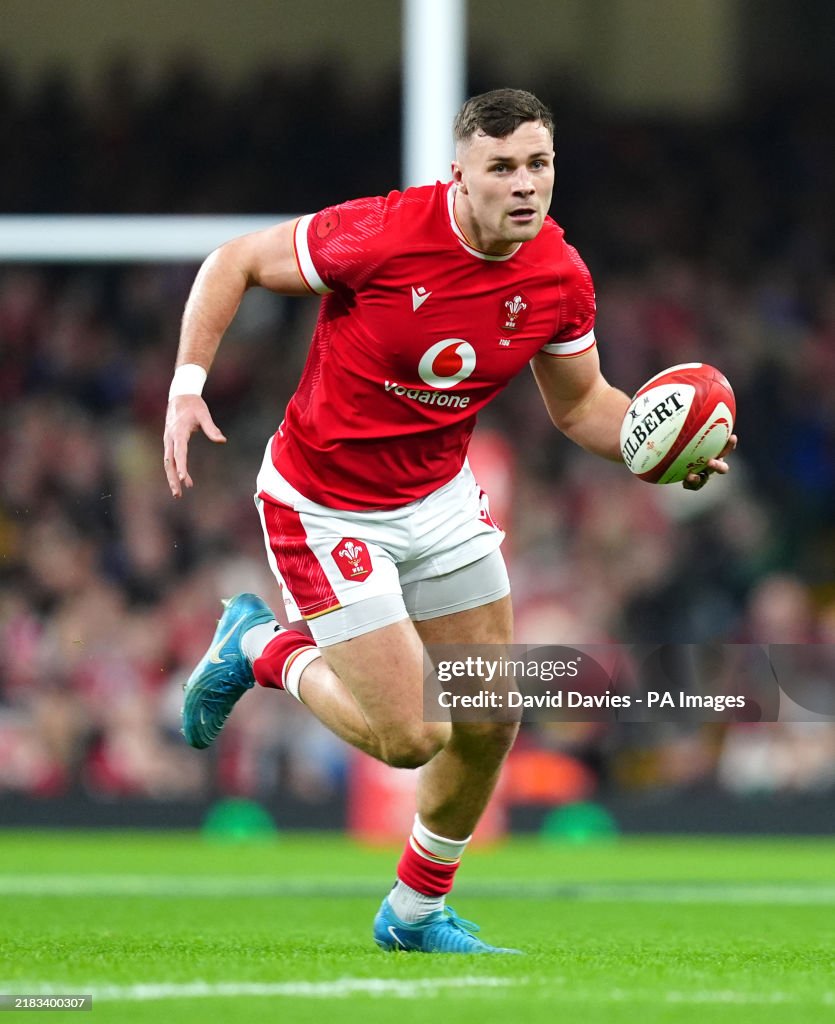 Wales' Mason Grady during the Autumn international match at... News Wales' Mason Grady during the Autumn international match at... News