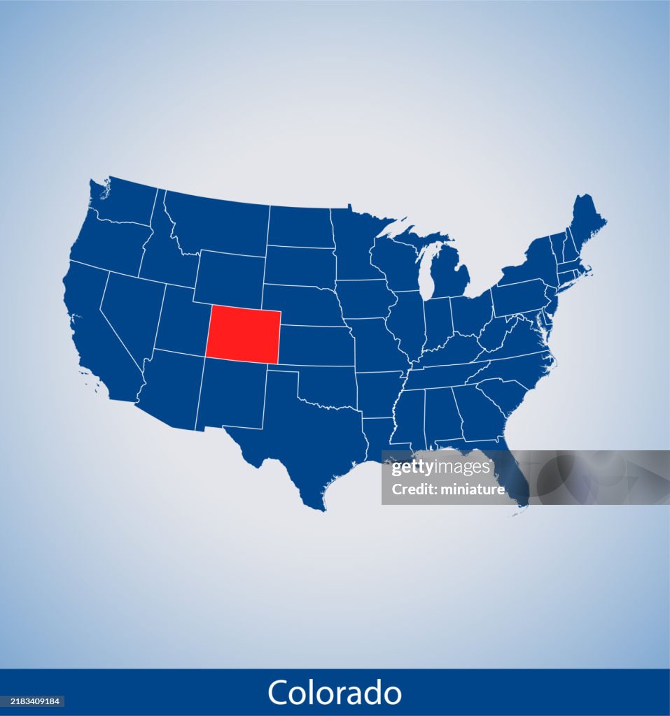 Colorabo Map Colorado Map High-Res Vector Graphic - Getty Images