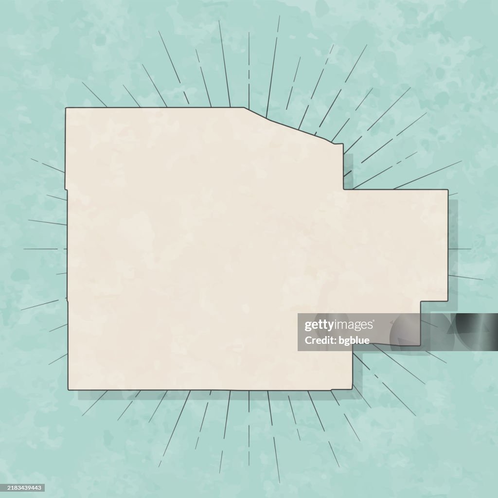Socorro County, New Mexico. Map in retro vintage style - Old textured paper