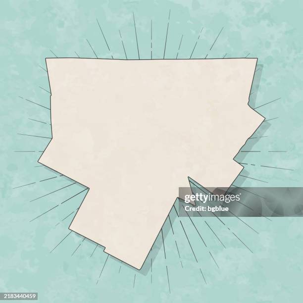 orleans county, vermont. map in retro vintage style - old textured paper - newport stock illustrations