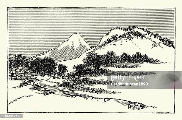 6,457 Vintage Japanese Landscape Stock Photos, High-Res Pictures
