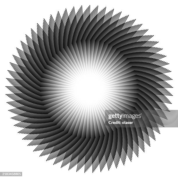 Abstract Pattern Of Radial Lines In Groups Forming Fan Like Shape High ...