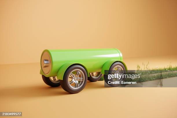 batería sostenible, concepto de coche eléctrico - batería de reserva fotografías e imágenes de stock