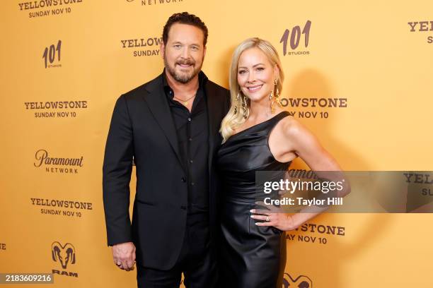 Cole Hauser and Cynthia Daniel attend the Yellowstone Season 5 Part 2 premiere at Museum of Modern Art on November 07, 2024 in New York City.