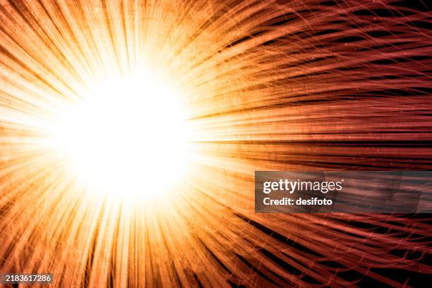 a creative bright light beige and bronze brown colored blank hairy textured vector backgrounds with a sunburst light beam pattern like shining sun rays backdrop or abstract ombre hairstyle - orange ombre stock illustrations