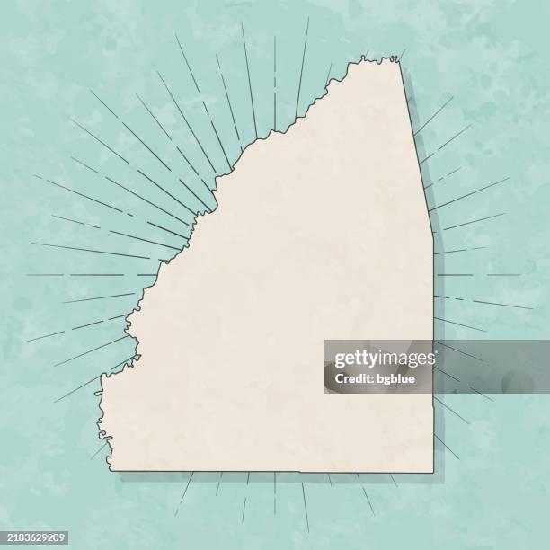 rankin county, mississippi. map in retro vintage style - old textured paper - brandon mississippi stock illustrations