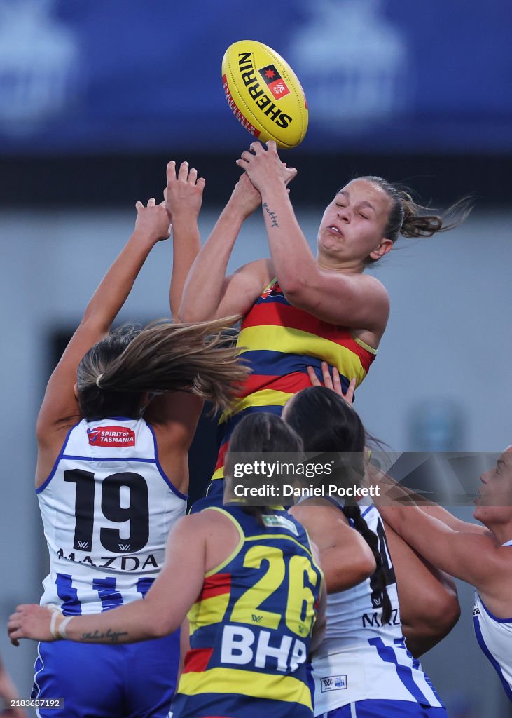 AFLW First Qualifying Final - North Melbourne Tasmanian Kangaroos v Adelaide Crows