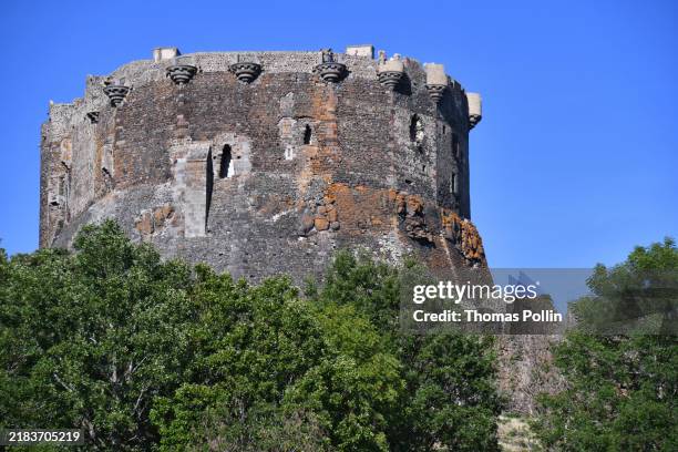 château de murol, puy-de-dôme, france - auvergne stock pictures, royalty-free photos & images