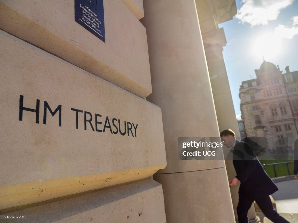 HM Treasury building in London