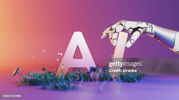 intelligenza artificiale - robotica foto e immagini stock