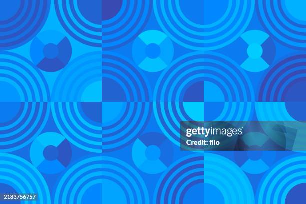 modern circle geometric curve lines frame abstract background - tv lines overlay stock illustrations