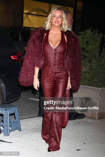 Whitney Rose is seen arriving at "Watch What Happens Live With Andy Cohen" on November 06, 2024 in New York City.