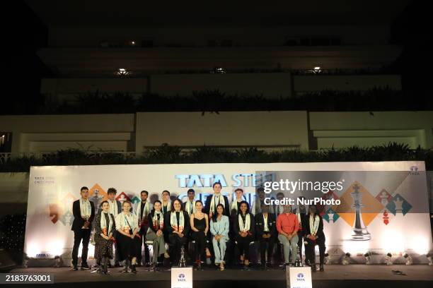 Men's chess players Magnus Carlsen, Nodirbek Abdusattorov, Wesley So, Vincent Keymer, Daniil Dubov, Arjun Erigaisi, R Praggnanandhaa, Vidit Gujrathi,...
