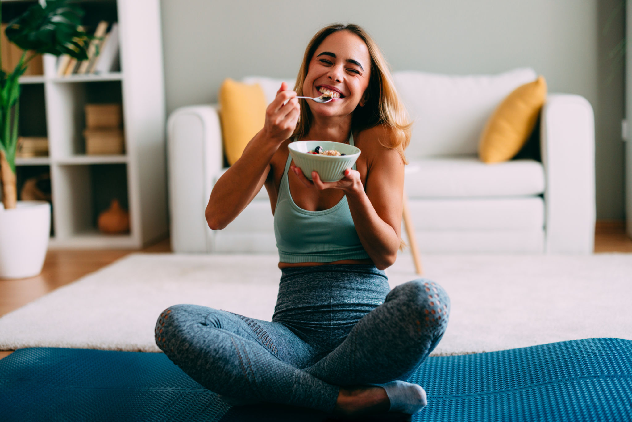 healthy meal yoga