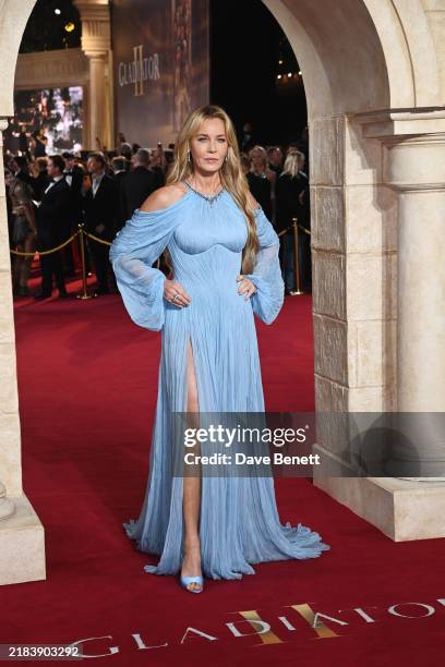 Connie Nielsen attends the Royal Film Performance and Global Premiere of "Gladiator II" in Leicester Square on November 13, 2024 in London, England.