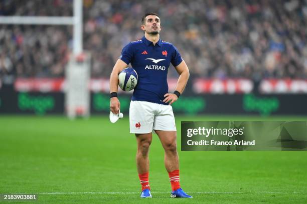 Thomas Ramos of France looks on during the Autumn Nations Series 2025 match between France and Japan at Stade de France on November 09, 2024 in...