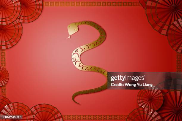 chinese new year zodiac: year of the snake - chinesisches-sternzeichen stock-fotos und bilder