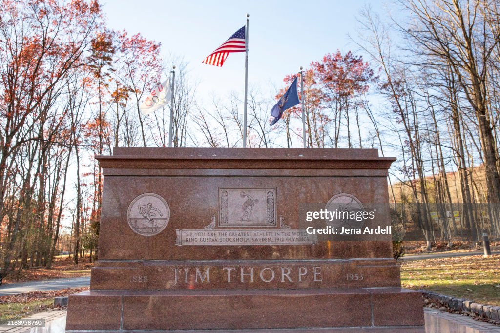 Native American Heritage Month: Jim Thorpe Grave in Jim Thorpe Pennsylvania, formally Mauch Chunk