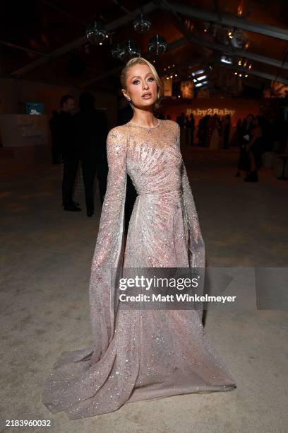 Paris Hilton attends the 2024 Baby2Baby Gala Presented by Paul Mitchell at Pacific Design Center on November 09, 2024 in West Hollywood, California.