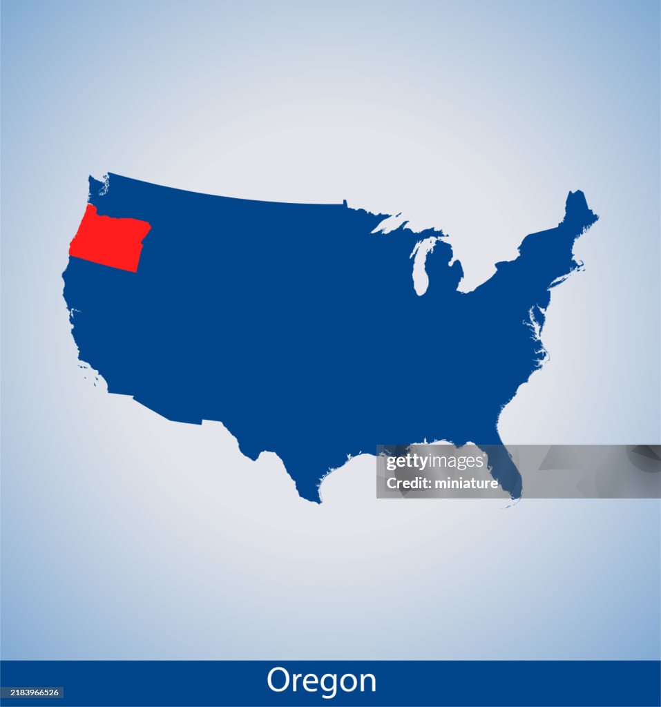 Map Oregon Overhead Oregon Map High-Res Vector Graphic - Getty Images