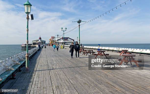 blackpool pier - north west england stock pictures, royalty-free photos & images