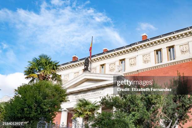 real academia española building, madrid, spain - spanish language stock pictures, royalty-free photos & images