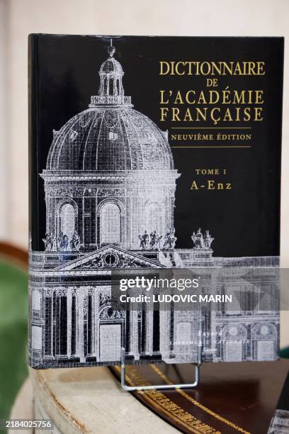 This photograph shows the 9th edition of the Dictionnaire de l'Academie Francaise , which is the official dictionary of the French language at the...