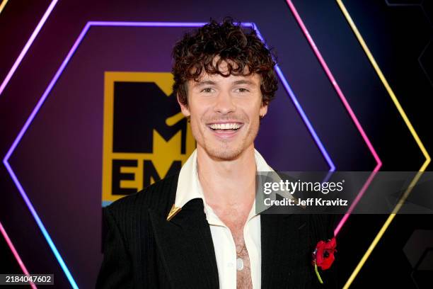 Shawn Mendes attends the MTV EMAs 2024 held at Co-op Live on November 10, 2024 in Manchester, England.