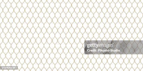 abstract gold and white seamless pattern. gold texture of mesh, fishnet, lace, weaving, subtle lattice. - fishnet stockings stock illustrations