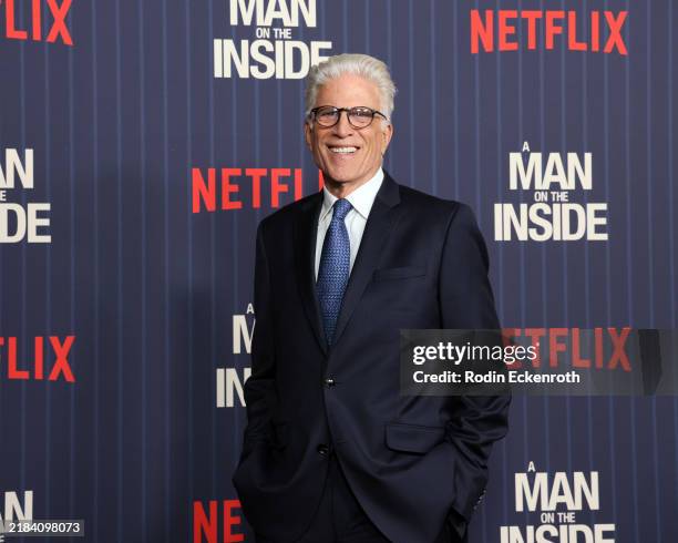 Ted Danson attends Netflix's "A Man on the Inside" Los Angeles premiere at Netflix Tudum Theater on November 10, 2024 in Los Angeles, California.