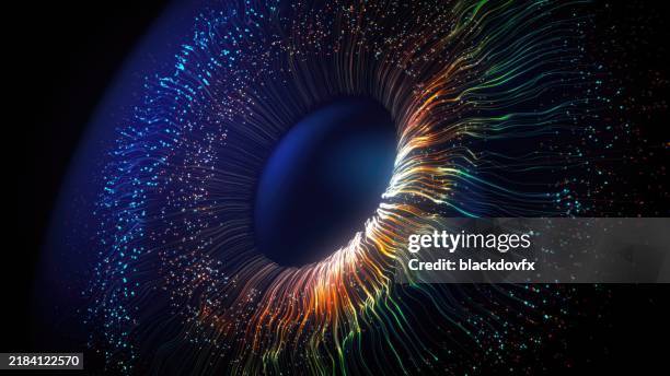 digital eye. - iris eye stock pictures, royalty-free photos & images