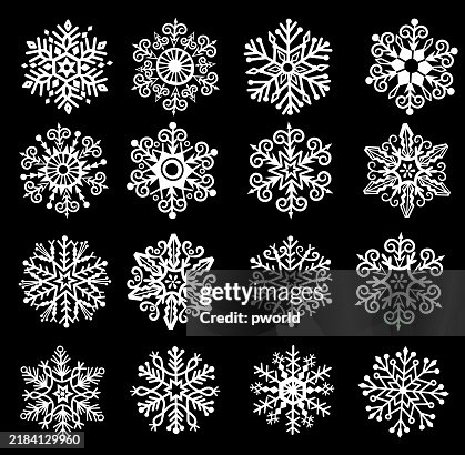 Snowflake set . Snowflake set .