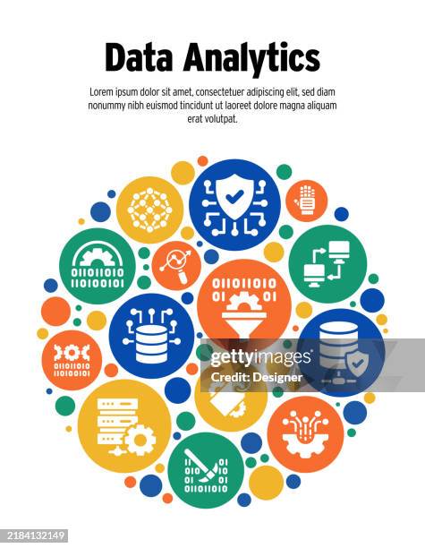 Data Related Data Analytics Related Vector Illustration Business Analysis Finance ...