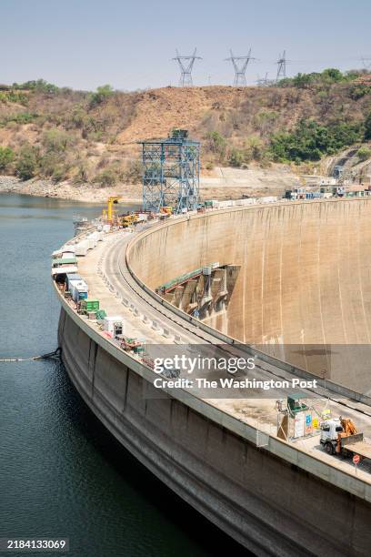 Lusaka, Province, ZAMBIA - The Kariba Dam, built on the Zambezi River, has been another pillar of Zambia's energy infrastructure. Drought and El Niño...