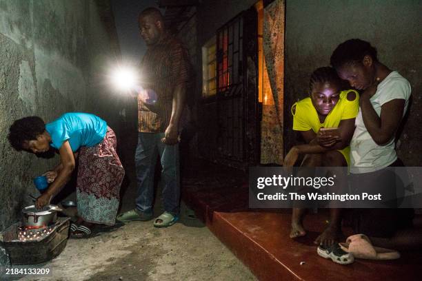Lusaka, Province, ZAMBIA - Anthony Nkunika, 51yrs lives with his wife Magret, 49yrs and two daughters Grace, 19yrs and Taonga, 12yrs in Kanyama...