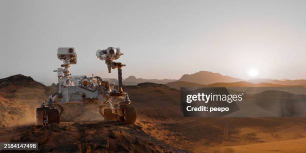mars rover - unmanned spacecraft stockfoto's en -beelden