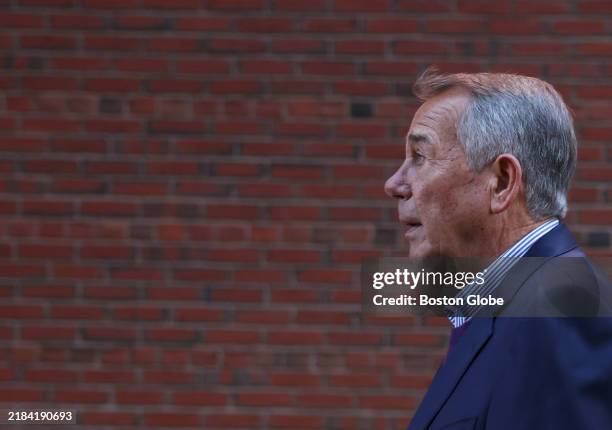 Boston, MA Former House Speaker John Boehner left Federal Court in Boston after appearing before a grand jury investigating Steward Health Care.