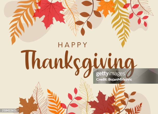 happy thanksgiving background, card. vector - thanksgiving stock illustrations