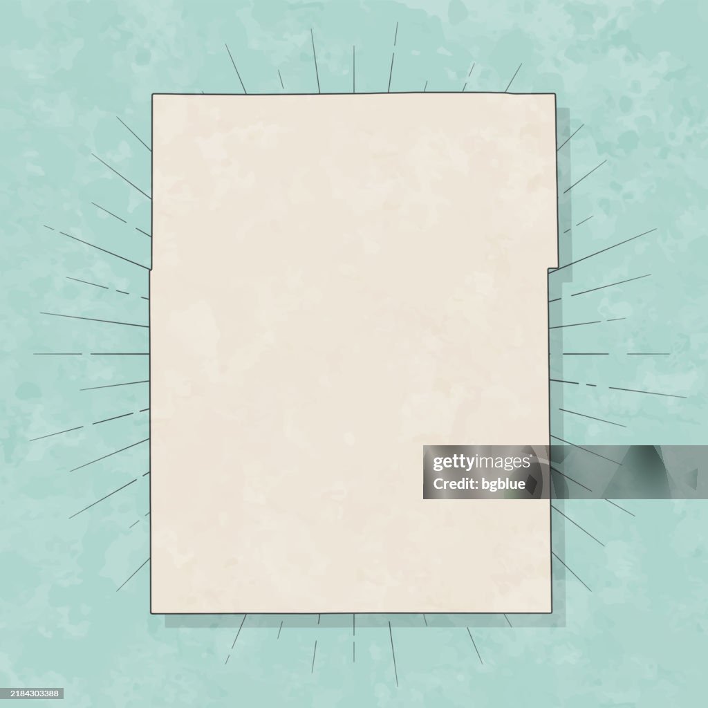 Champaign County, Illinois. Map in retro vintage style - Old textured paper