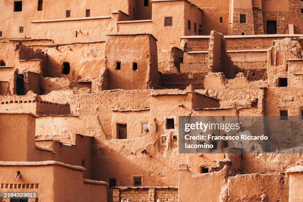 ait ben haddou village in morocco - morocco stockfoto's en -beelden