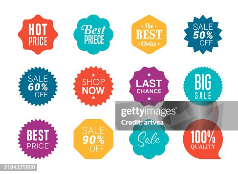 Set Sale tags. Special offer discount tag 50, 60, 90 percent off price. Set Sale tags. Special offer discount tag 50, 60, 90 percent off price.