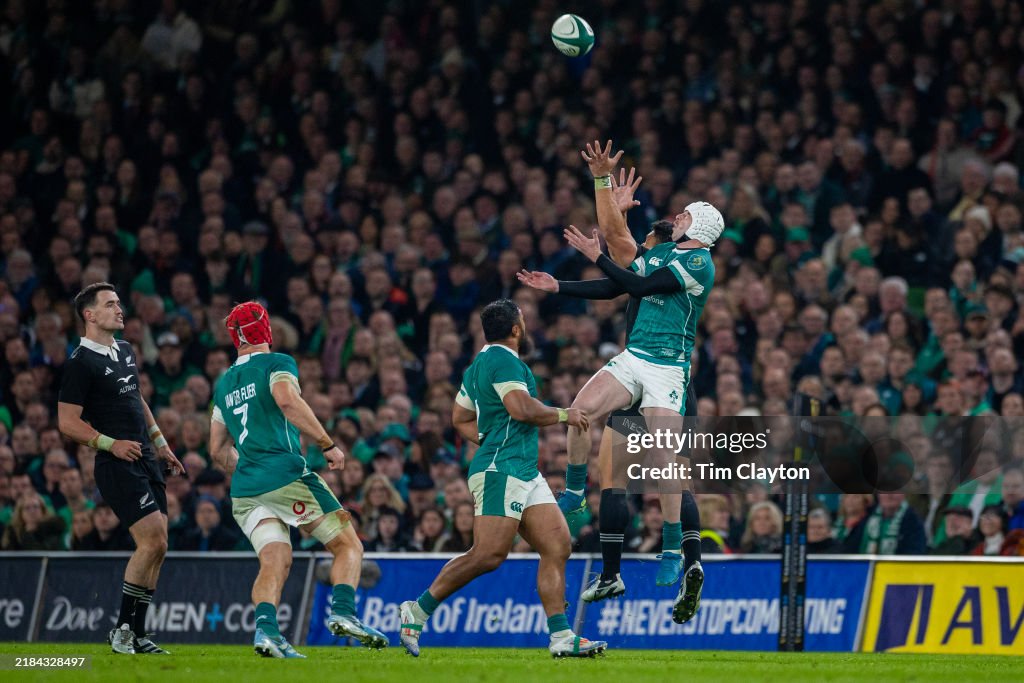 Ireland V New Zealand, Autumn Nations Cup.
