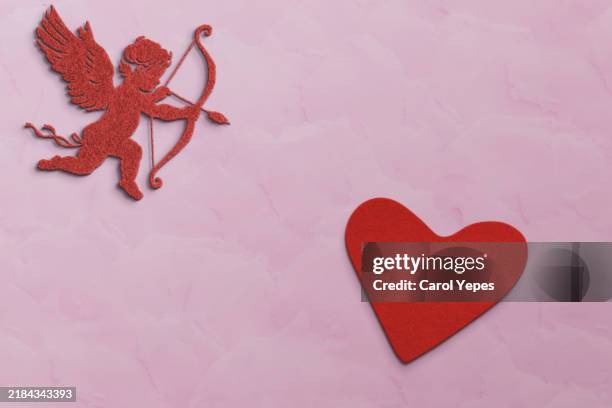 cupid, love, valentines banner - cupido stockfoto's en -beelden